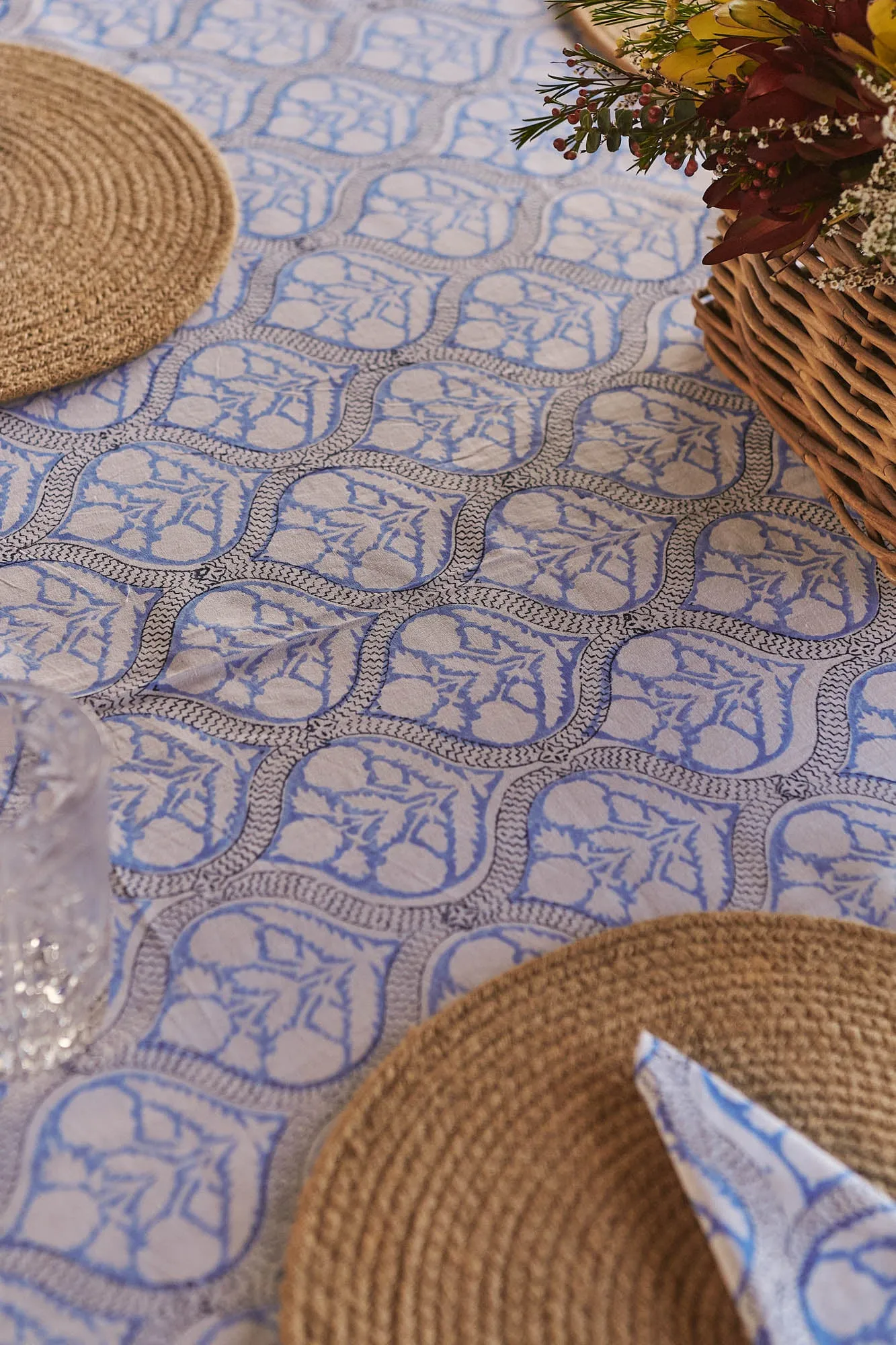 Tablecloth & Napkin Set Sea Holly