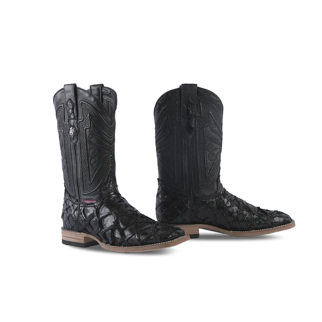 Texas Country Exotic Boot Pez Black PZ60