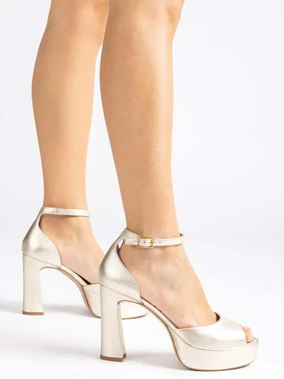 Unisa gold platform sandal VEJER