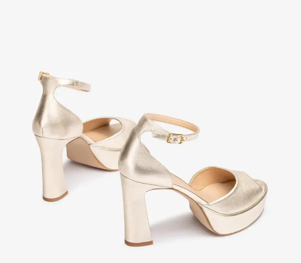 Unisa gold platform sandal VEJER