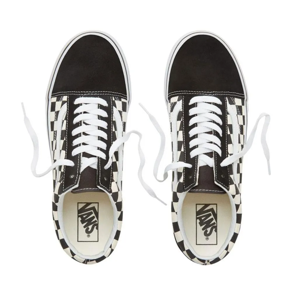 VANS Old Skool Suede Gum Block Shoes - Checkerboard