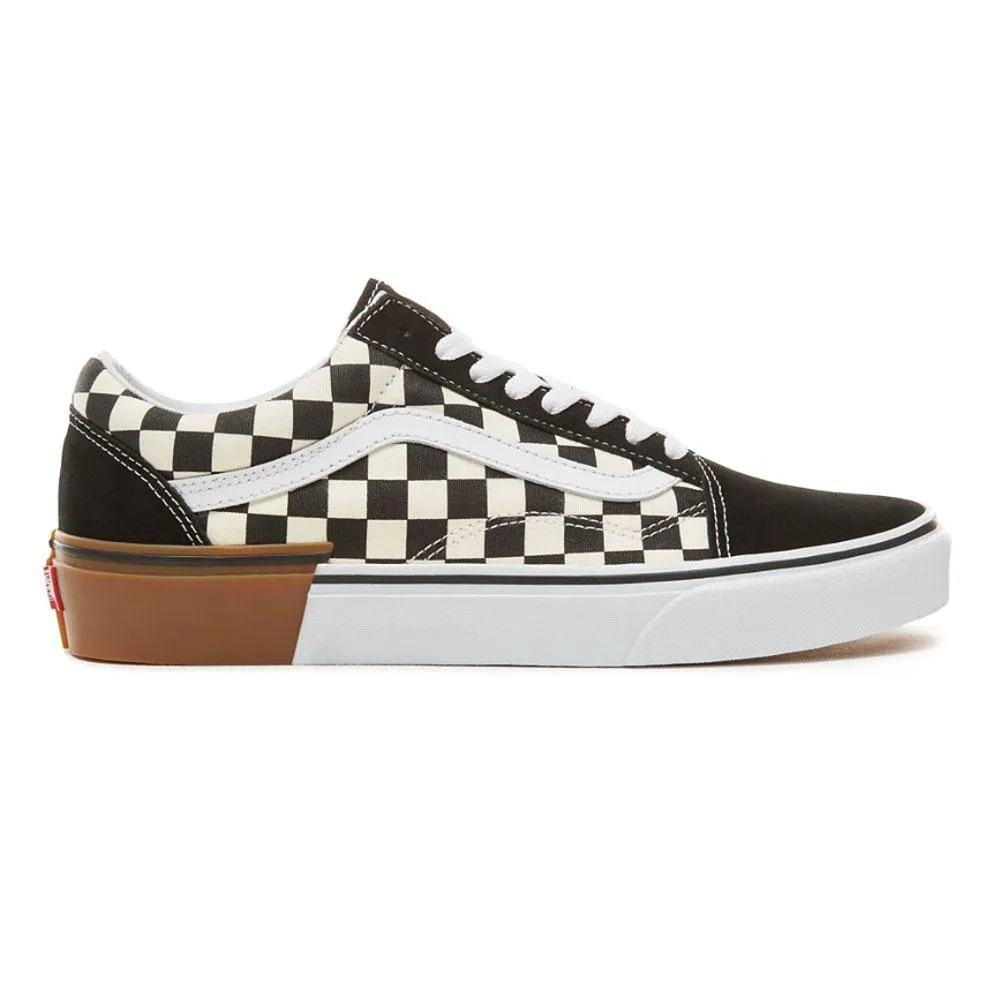 VANS Old Skool Suede Gum Block Shoes - Checkerboard